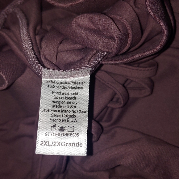 Fig Lavender Buttery Soft Pajamas Pants Drawstring Waist Lounge Wide Leg 2XL - Picture 11 of 11